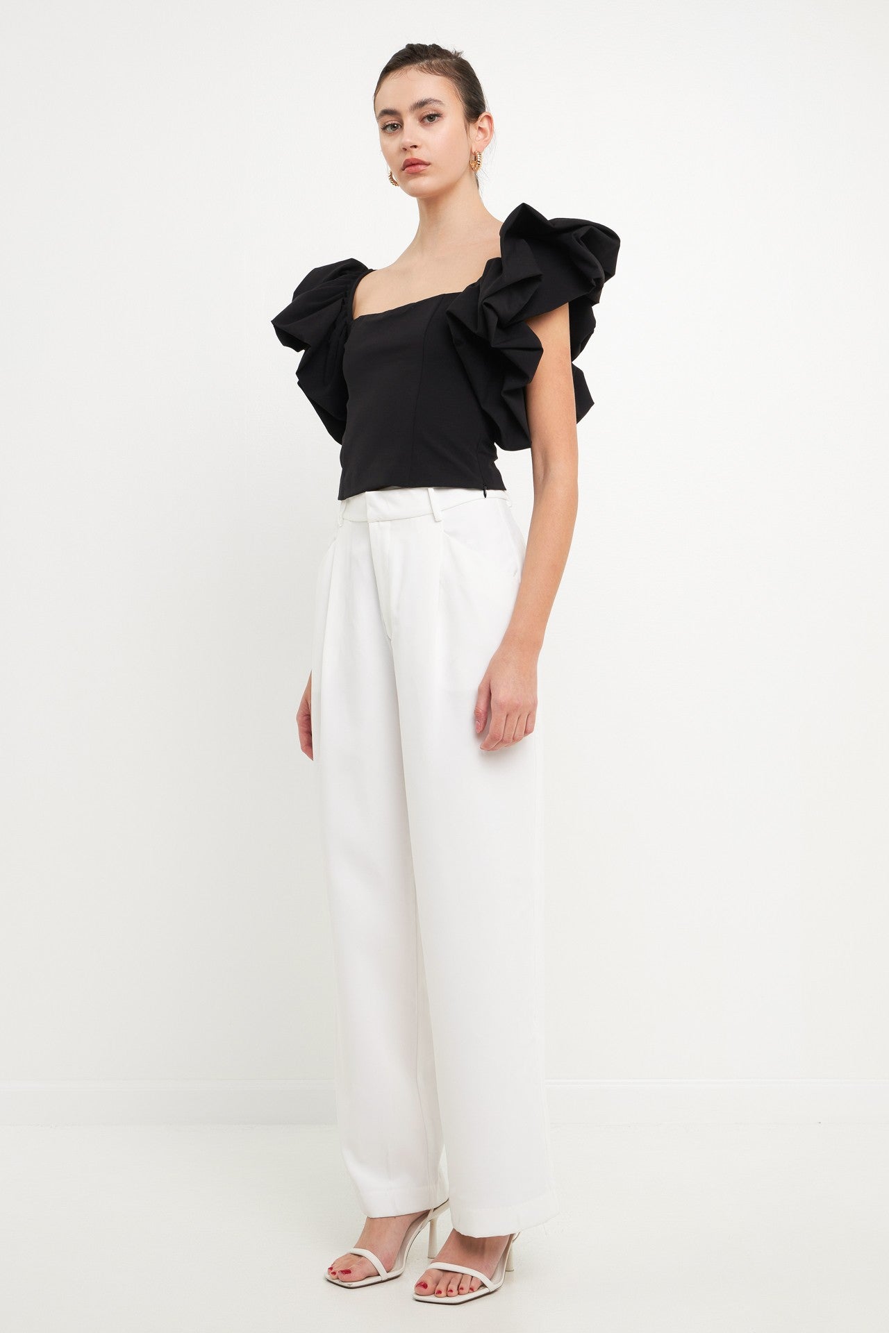 Black Crop top