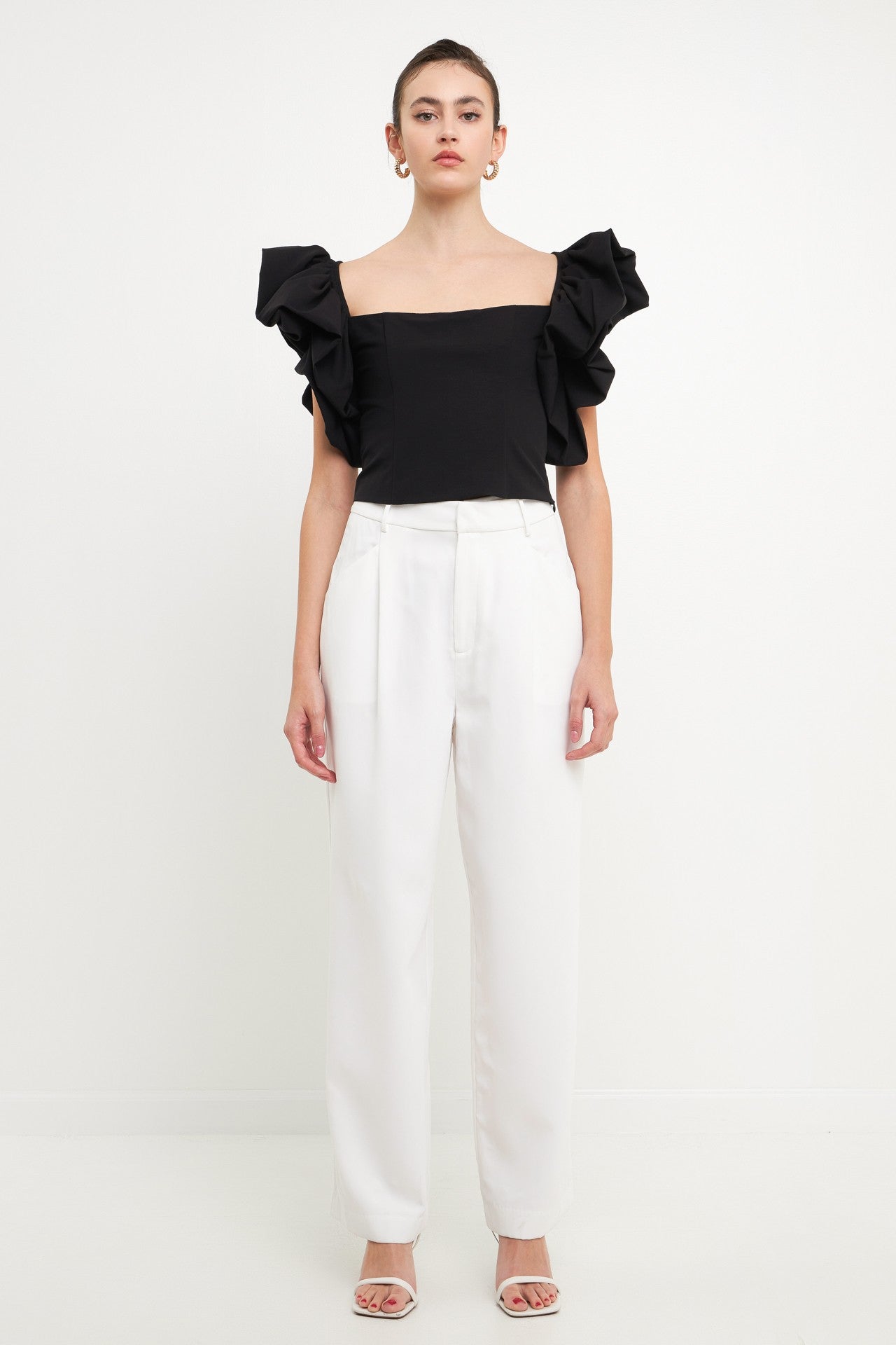 Black Crop top