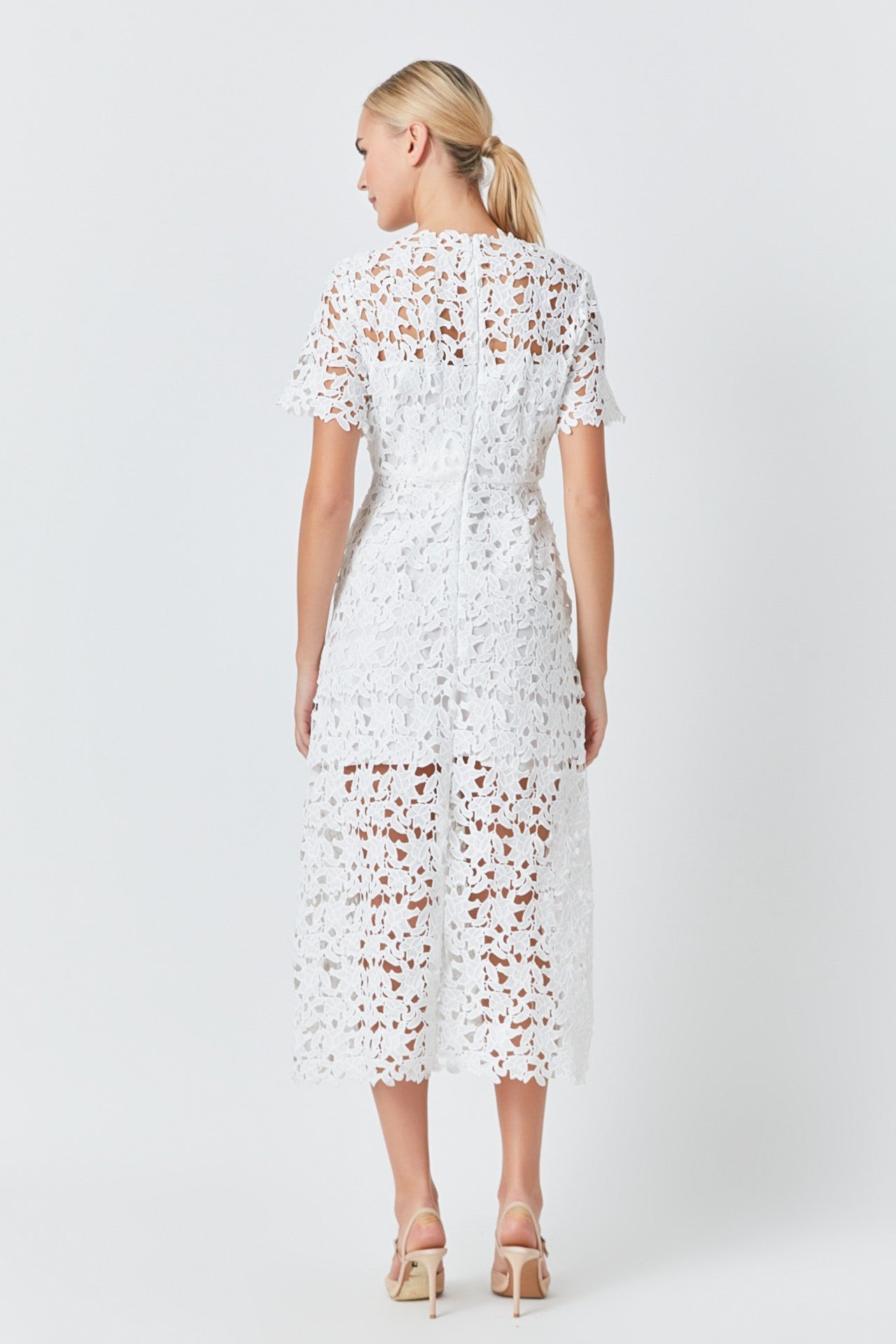 Lumière Lace Midi Dress