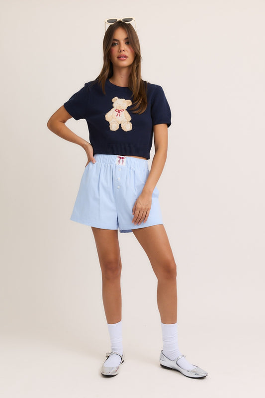 Navy Teddy shirt