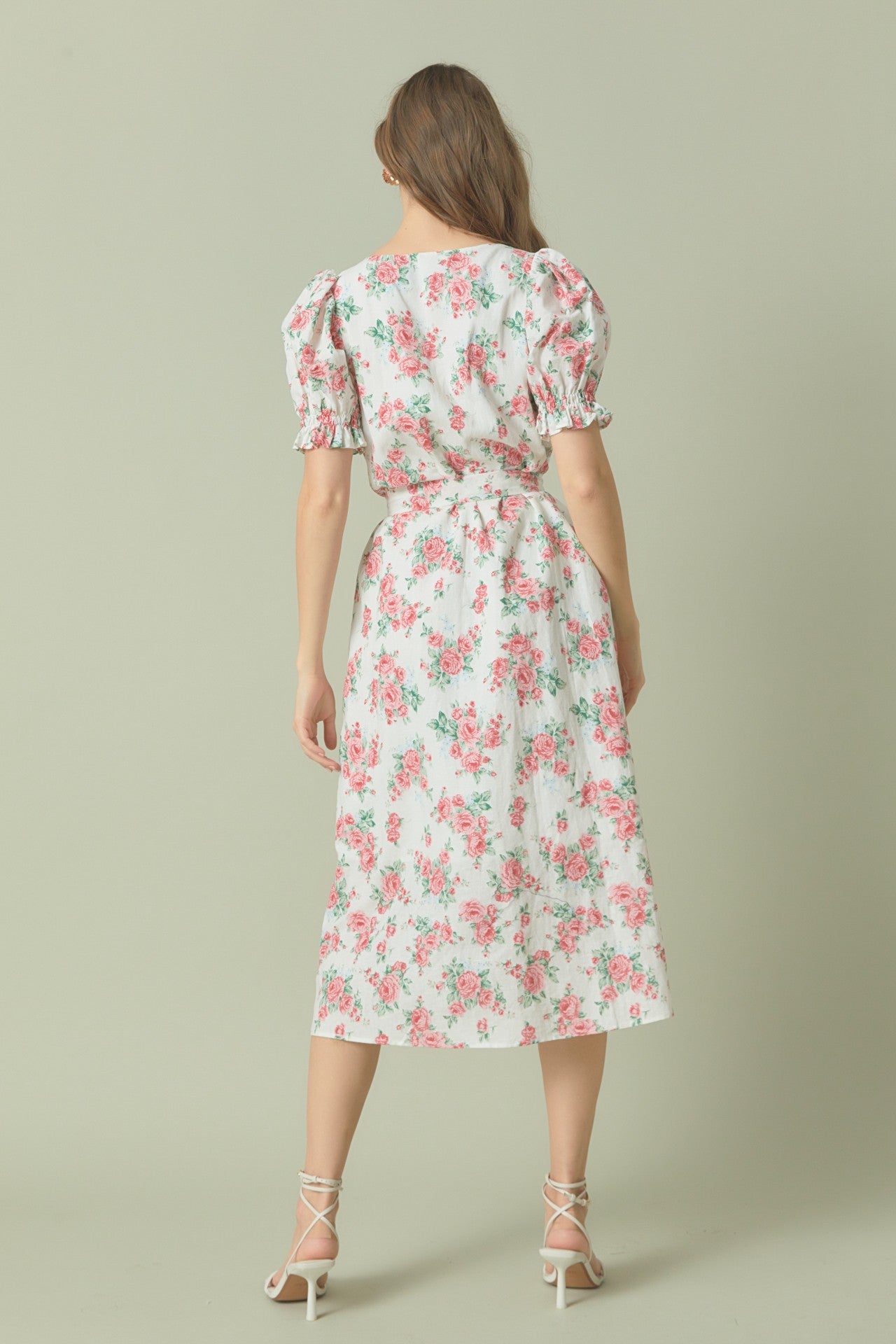 Floral Harmony Midi Dress