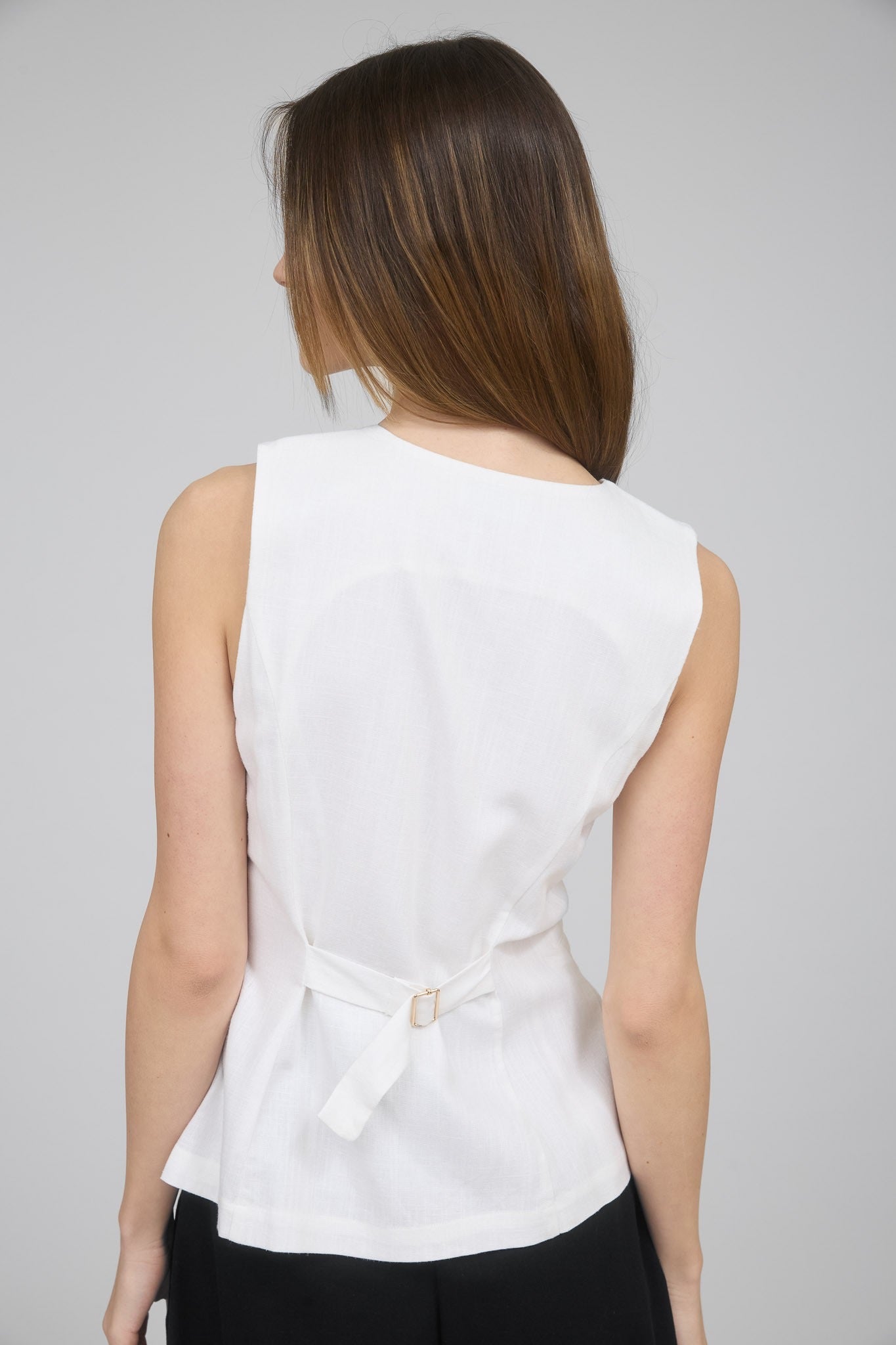 Classy White Vest