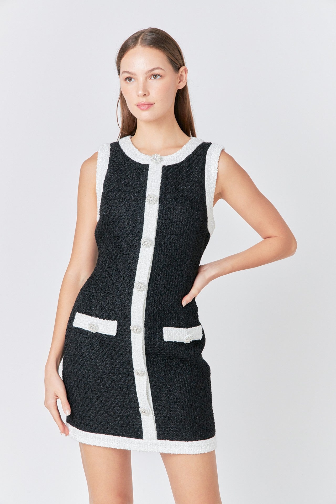 Midnight Tweed Dress