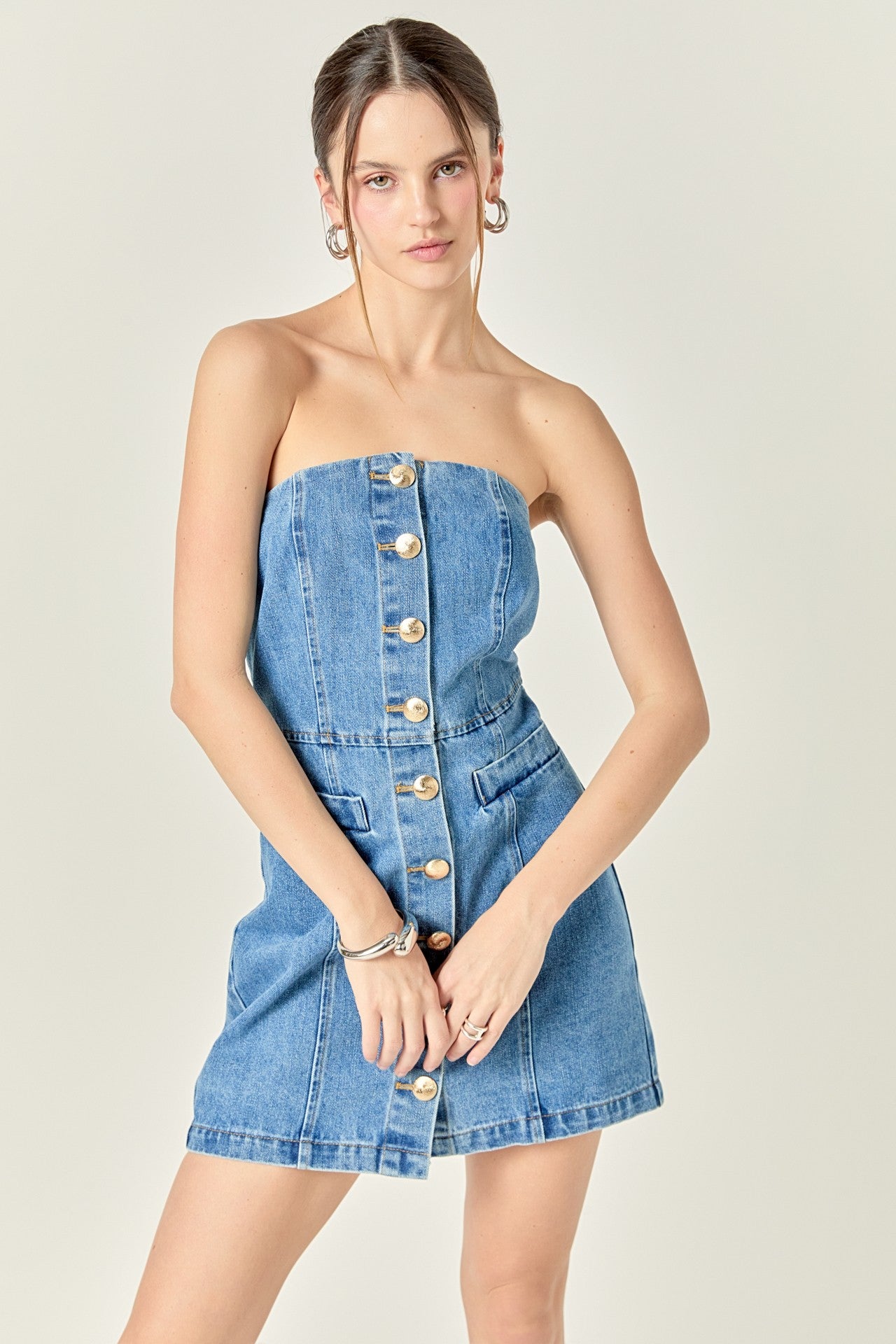Denim Tube Dress