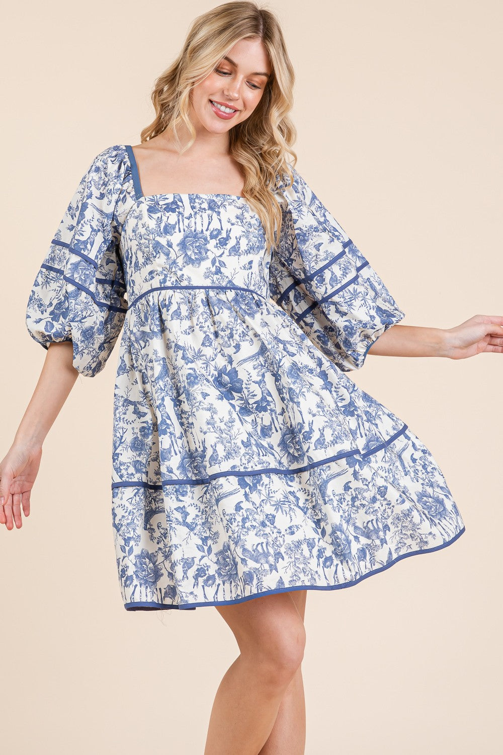 Fiore Blu Dress
