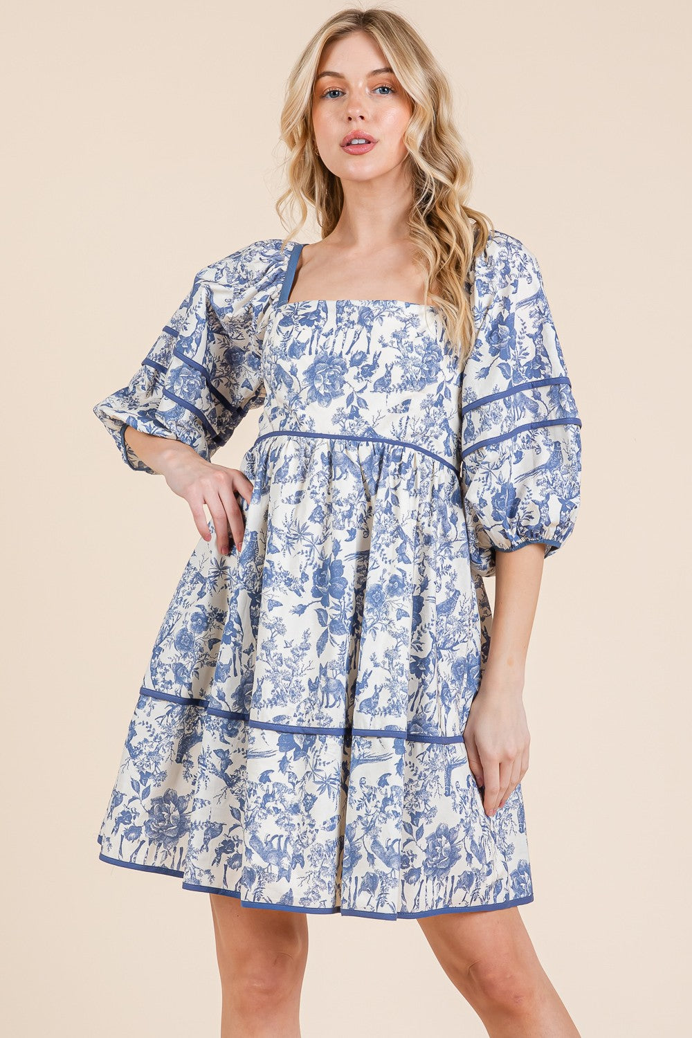 Fiore Blu Dress