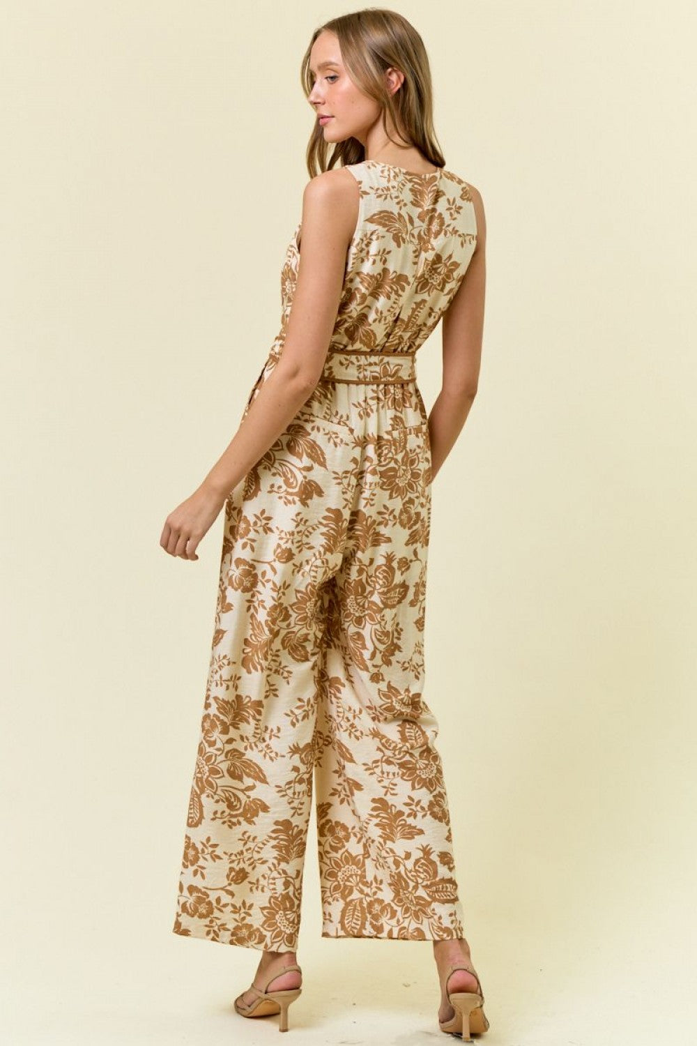 Mocha Bloom jumpsuit