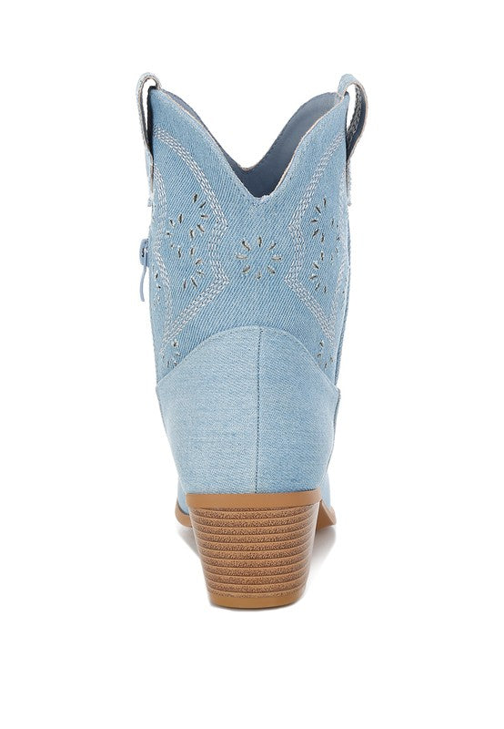 Niagara Denim Cowboy Boots