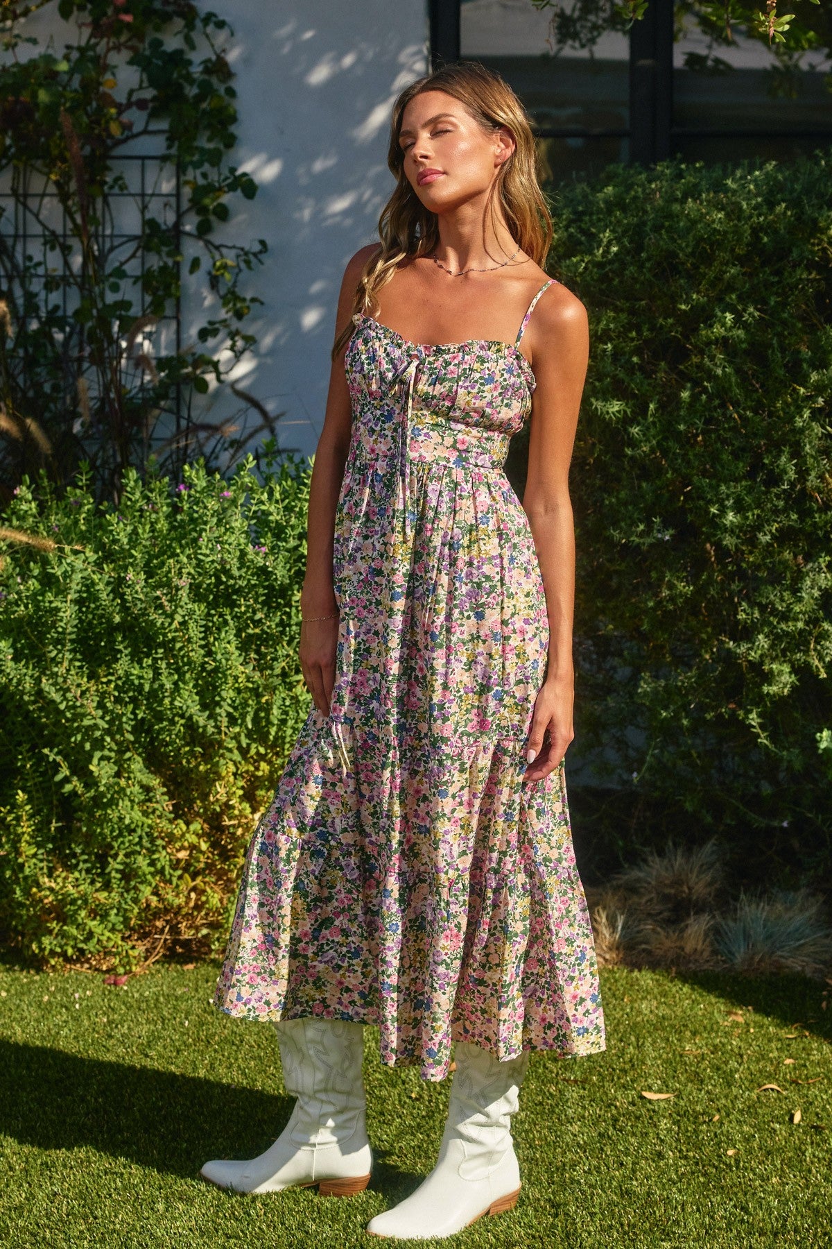 Destin Corset Tie Back Dress