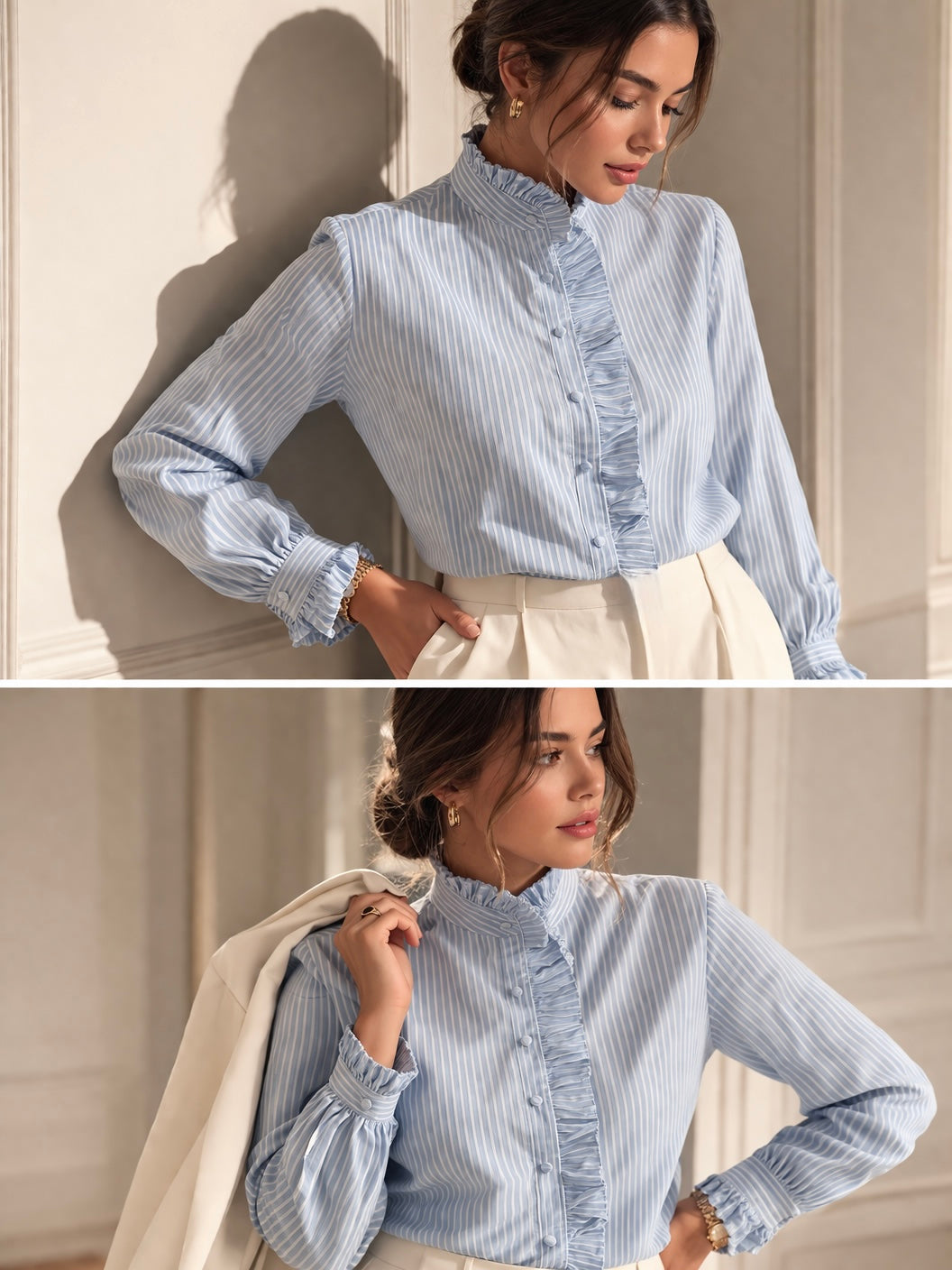The Celeste Ruffle Blouse