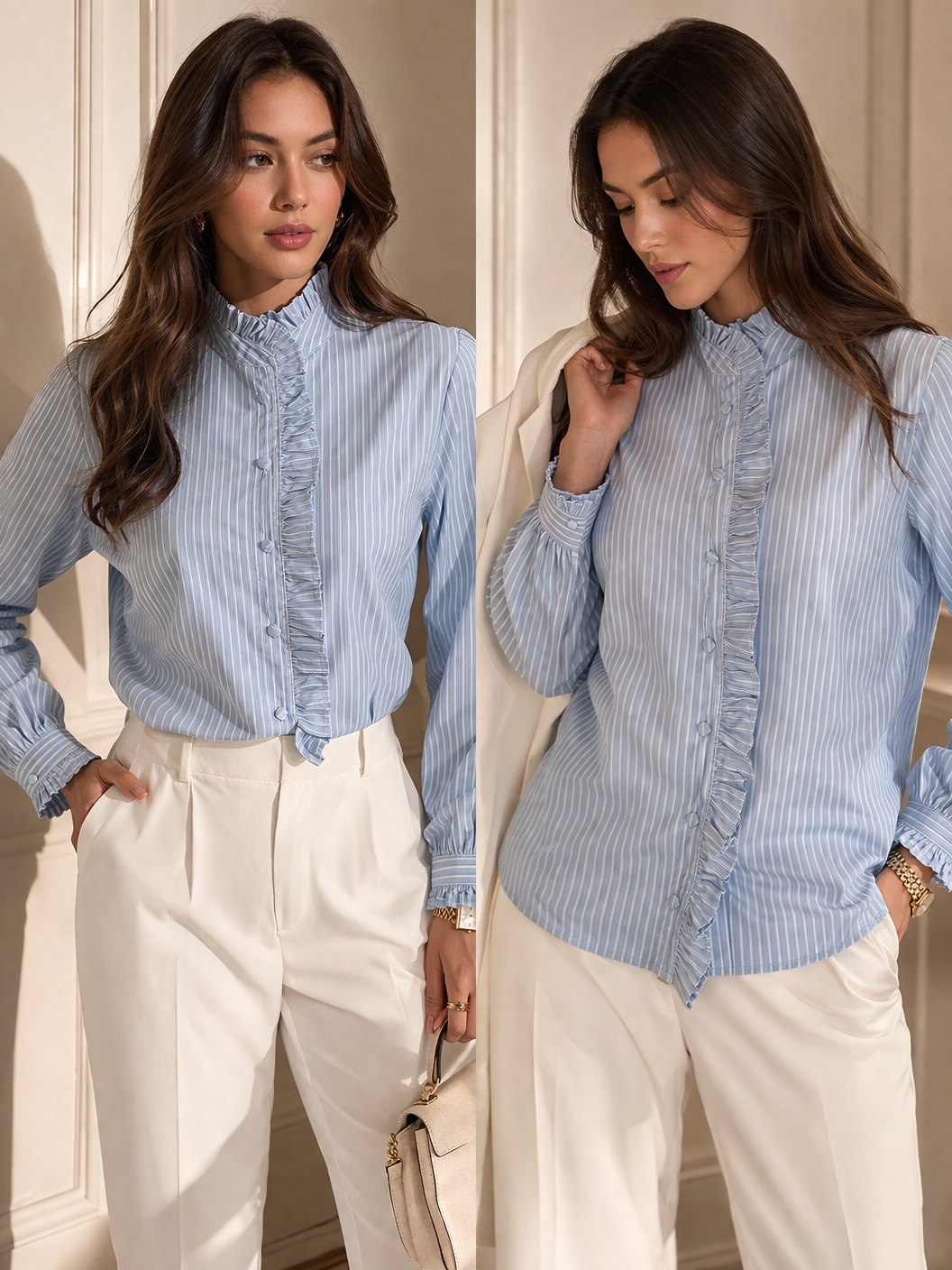 The Celeste Ruffle Blouse