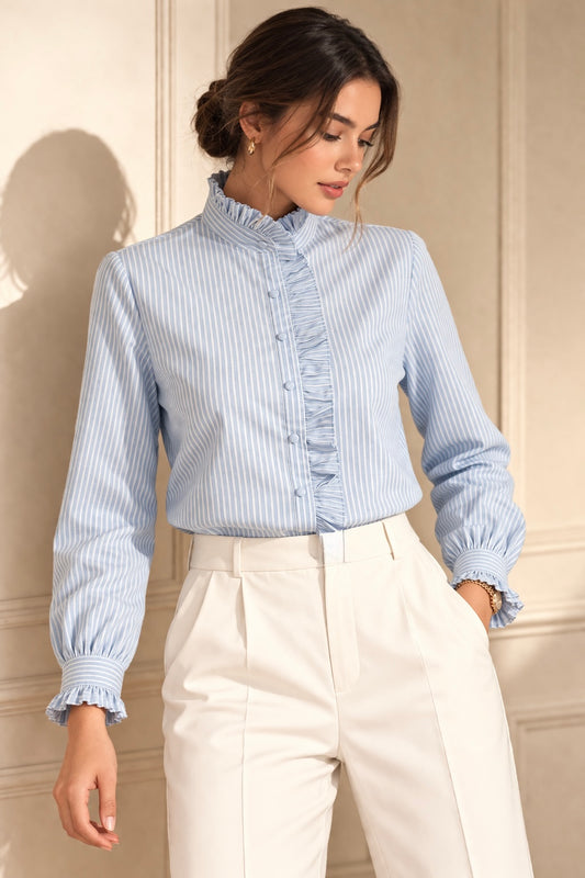 The Celeste Ruffle Blouse