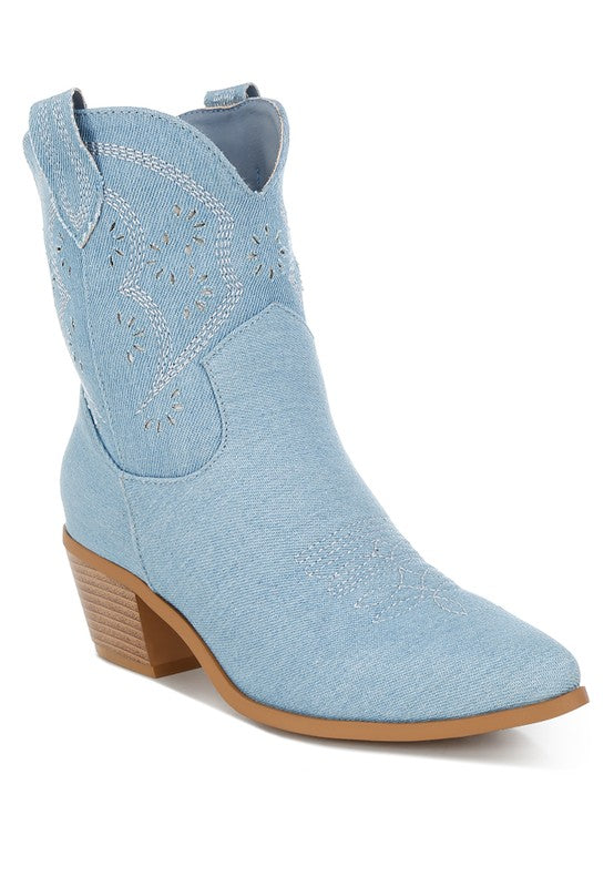 Niagara Denim Cowboy Boots