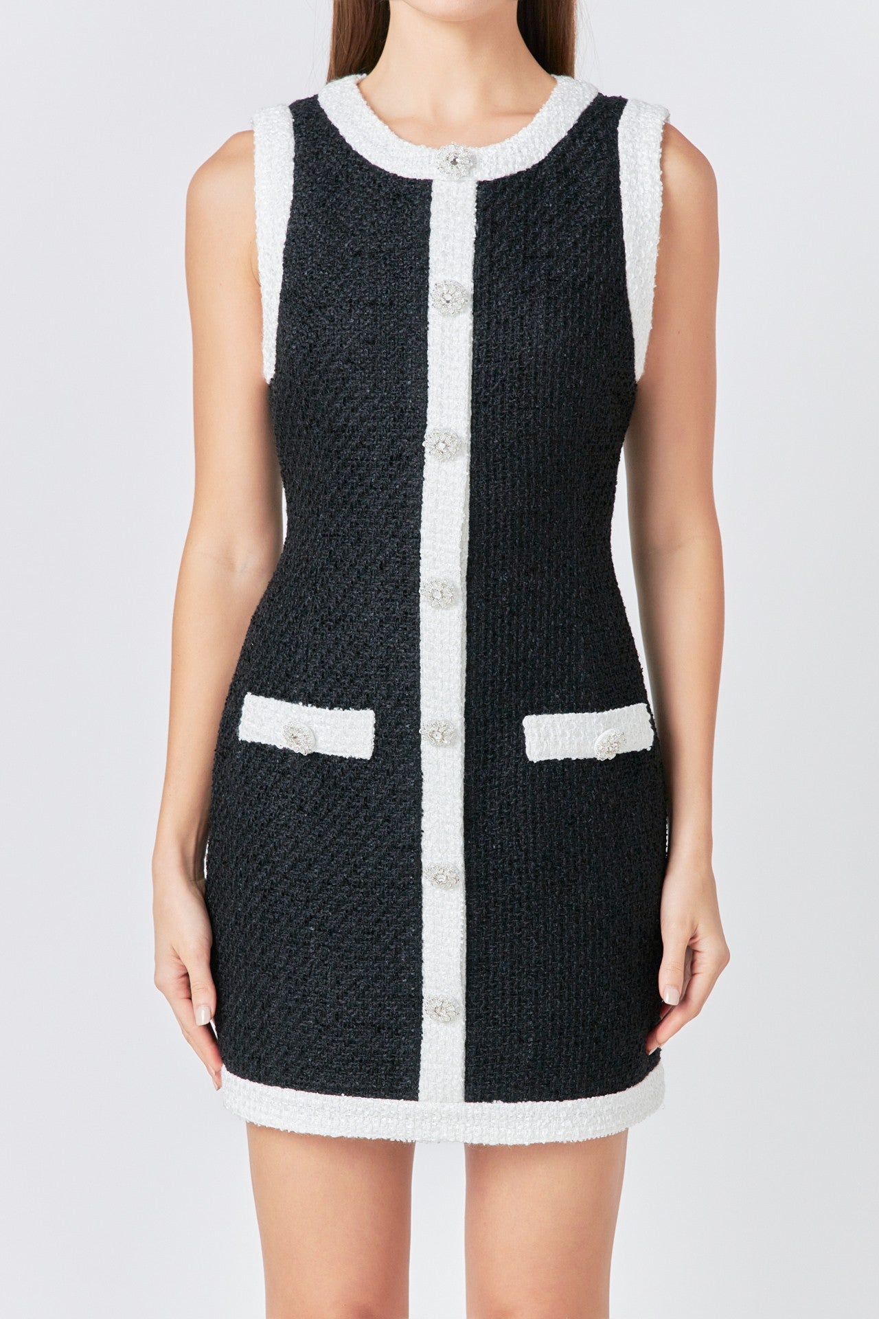 Midnight Tweed Dress