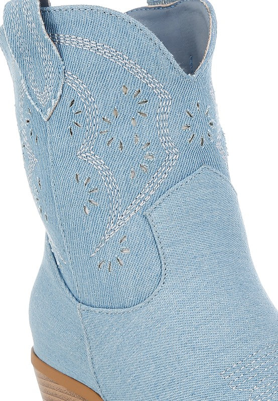 Niagara Denim Cowboy Boots