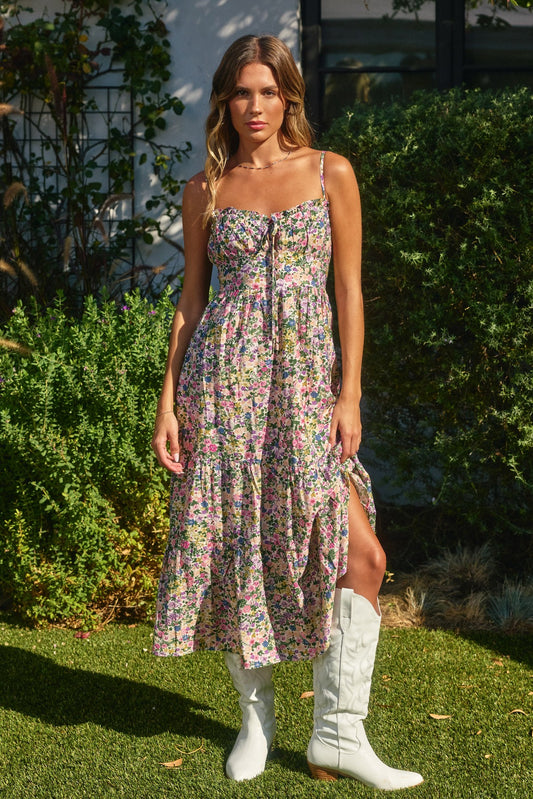 Destin Corset Tie Back Dress