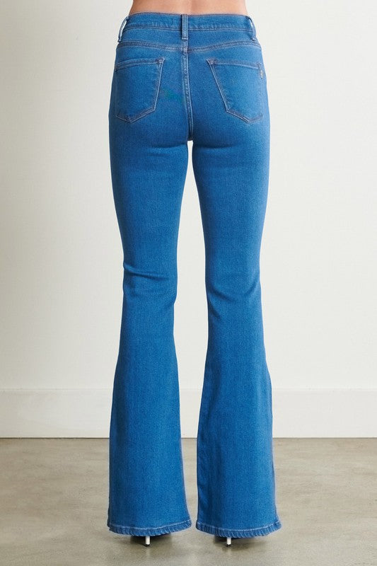 Texas Slit Flare Jeans