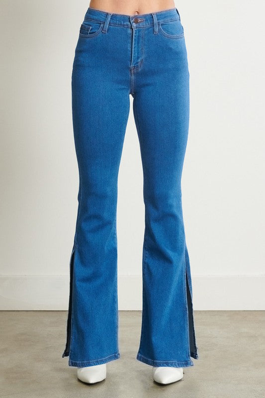 Texas Slit Flare Jeans